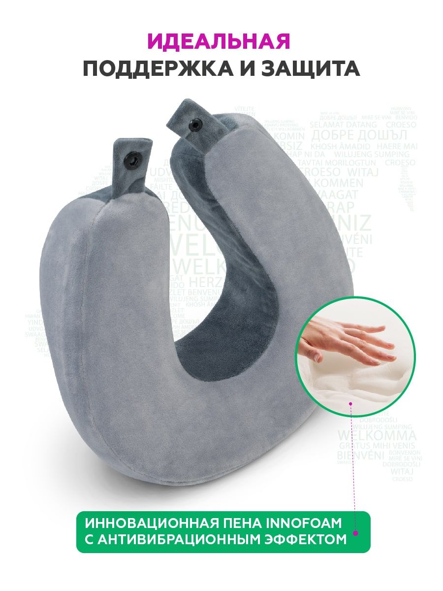снимок Автомобильная подушка для шеи "INNOFOAM TRAVELNECK" от магазина BIO-TEXTILES ОПТ