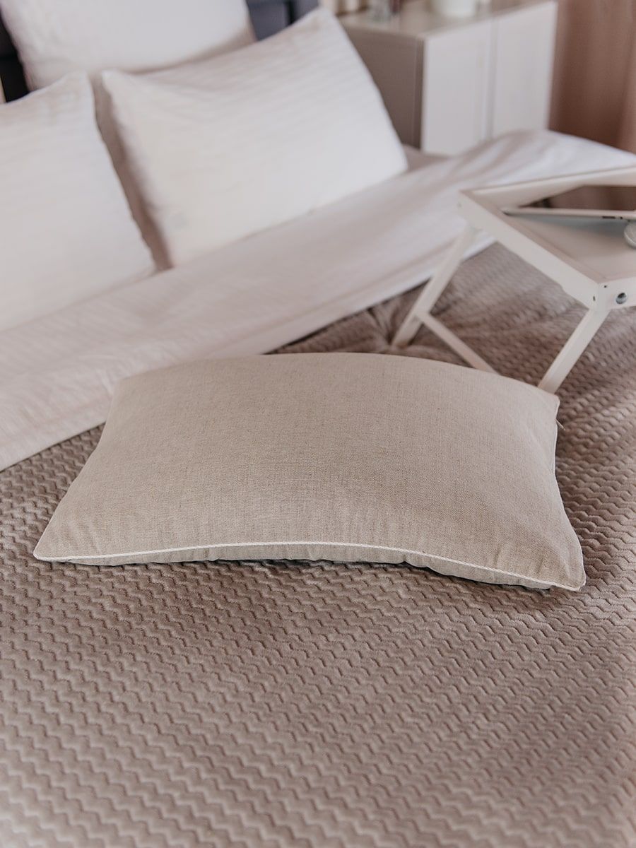 снимок Подушка "Сила природы" с лузгой гречихи и запахом лаванды от магазина BIO-TEXTILES ОПТ