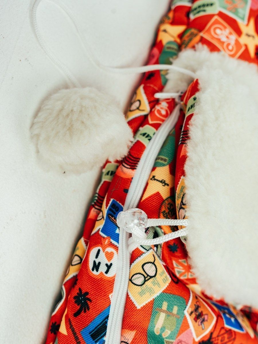 снимок Конверт детский меховой на выписку "Марки" 82*42 (до 6 мес), 100*46 (до 1 года) от магазина BIO-TEXTILES ОПТ