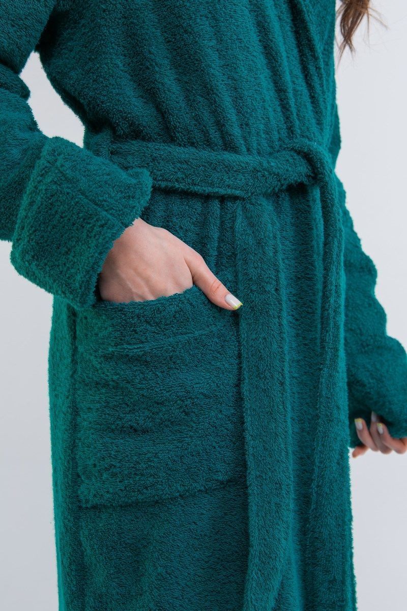 снимок Халат махровый женский изумруд от магазина BIO-TEXTILES ОПТ