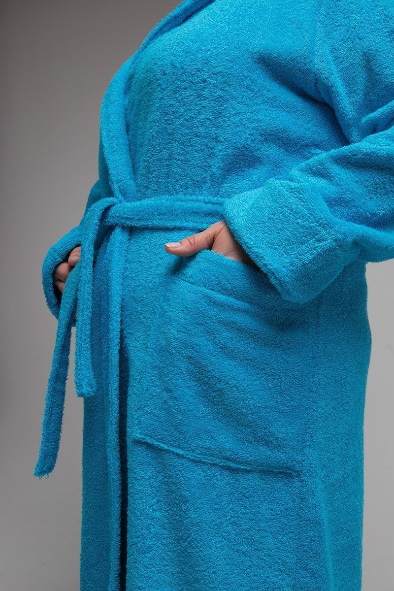 снимок Халат махровый голубой 60-62 от магазина BIO-TEXTILES ОПТ