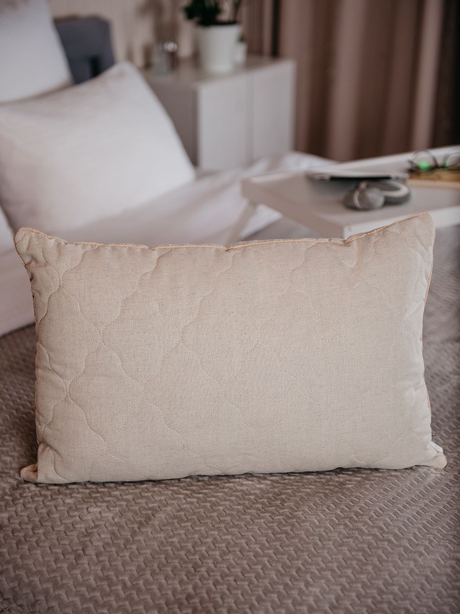 снимок Подушка "Полезный сон" с лебяжьим пухом от магазина BIO-TEXTILES ОПТ