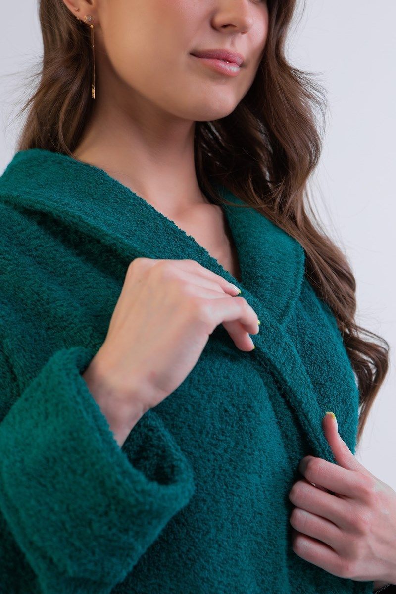 снимок Халат махровый женский изумруд от магазина BIO-TEXTILES ОПТ