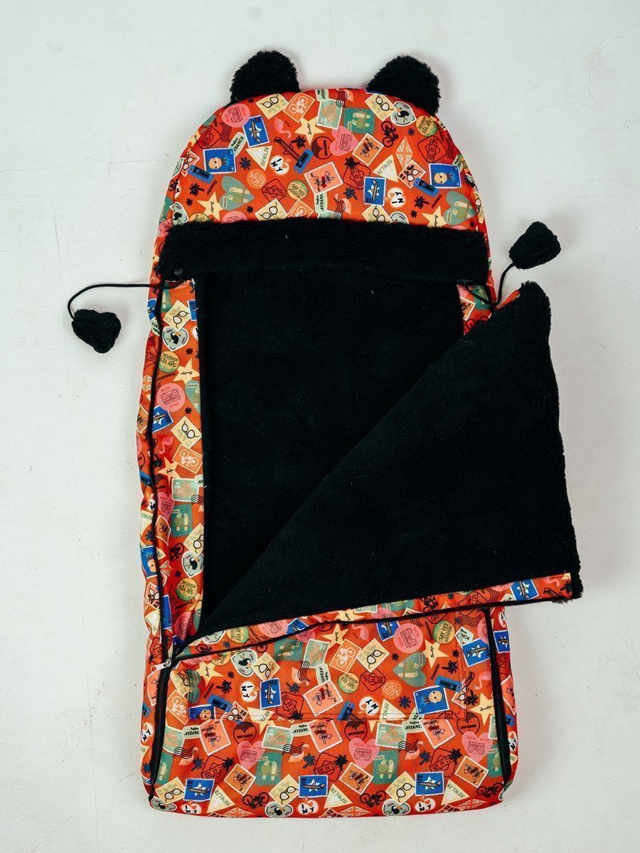 снимок Конверт детский меховой на выписку "Марки" 82*42 (до 6 мес), 100*46 (до 1 года) от магазина BIO-TEXTILES ОПТ